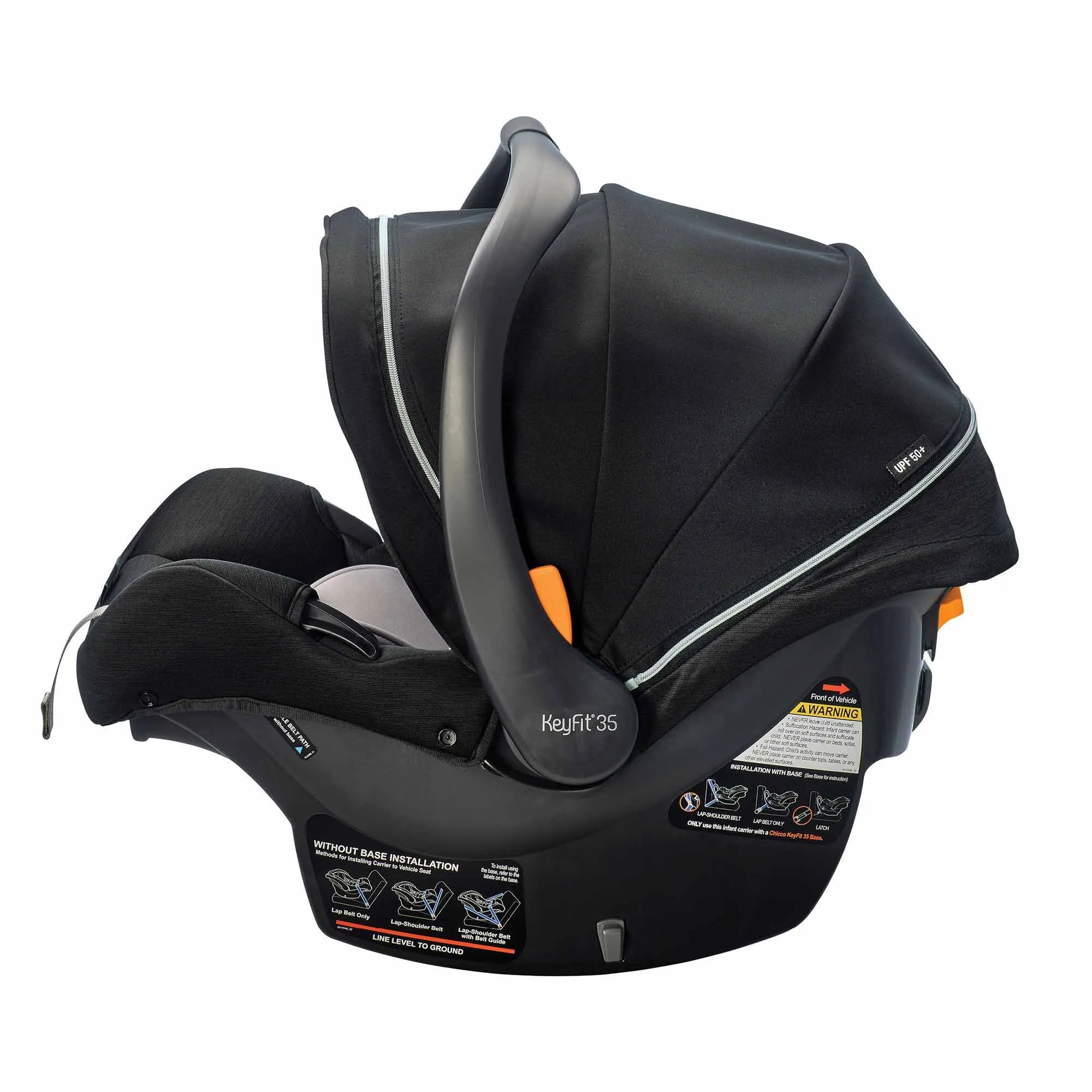 Chicco KeyFit 35 Zip ClearTex Infant Car Seat - Obsidian
